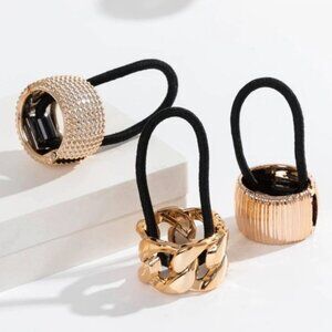 3pcs Gold hair tie ✨✨🔥🔥💖💖💖 New